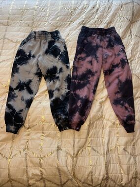 Nike Kids Tie-Dye Joggers - Black & Pink